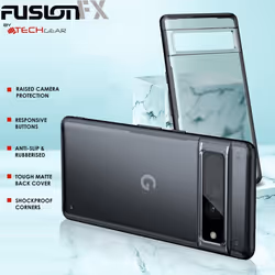 TECHGEAR Tough Case for Pixel 7 Pro 5G [Fusion FX] Premium Hybrid Tough Rugged Protective Bumper Case Heavy Duty Protection with Hard Back
