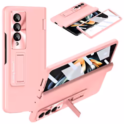 Samsung Galaxy Z Fold 4 Case Screen Protector Phone Case with Hinge Protection, Leather Fit Cover with Built-in Glass Screen  ...