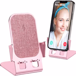 Wireless Charger Stand, 15W Fast Wireless Charger Stand, Metal Charging Dock Station for iPhone 14/13/12/11, Samsung, Huawei, ...