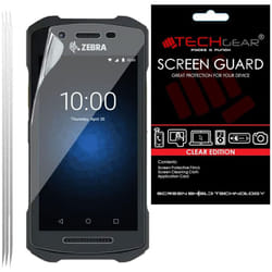 [3 Pack] TECHGEAR Screen Protectors Compatible for Zebra TC21 / TC26 Touch Computer Barcode Scanner , CLEAR LCD Screen Protectors Cover Guards