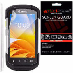 [3 Pack] TECHGEAR Screen Protectors Compatible for Zebra TC72 / TC77 Touch Computer Barcode Scanner , CLEAR LCD Screen Protec ...