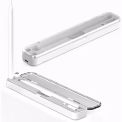 2 in 1 Wireless Charging Station Box for Apple Pencil 1st / 2nd Generation, Wireless Charger Pencil Case, Portable Pencil Sto ...