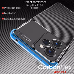 Xiaomi RedMi Note 12 Carbon Fibre Case - Flexible, Shockproof, Ultra Slim, Soft TPU Protective Shell Cover with Carbon Fibre Detailing