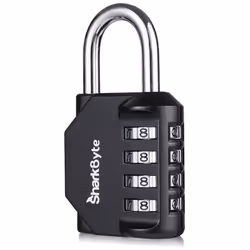 4-Dial Heavy Duty Combination Lock, Weatherproof Outdoor Lock Combination Padlock for Gym, School, Locker, Outdoor Shed, Sto ...