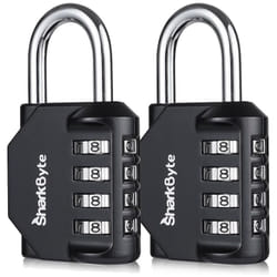 4-Dial Heavy Duty Combination Lock, Weatherproof Outdoor Lock  Combination Padlock for Gym, School, Locker, Outdoor Shed, Storage, Cabinet, Toolbox
