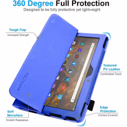 Smart Case Designed For All New Amazon Fire Max 11" (2023 / 13th Generation) Slim PU Leather Folio Smart Stand Case Cover with Hand Strap