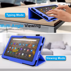 Smart Case Designed For All New Amazon Fire Max 11" (2023 / 13th Generation) Slim PU Leather Folio Smart Stand Case Cover with Hand Strap