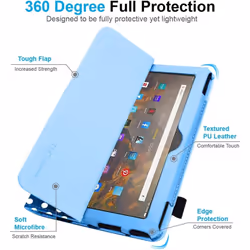 Smart Case Designed For All New Amazon Fire Max 11" (2023 / 13th Generation) Slim PU Leather Folio Smart Stand Case Cover with Hand Strap