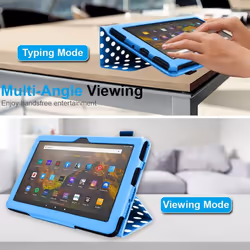 Smart Case Designed For All New Amazon Fire Max 11" (2023 / 13th Generation) Slim PU Leather Folio Smart Stand Case Cover with Hand Strap