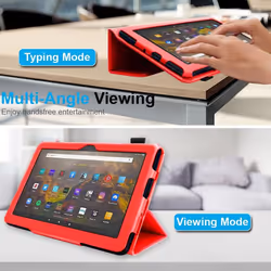 Smart Case Designed For All New Amazon Fire Max 11" (2023 / 13th Generation) Slim PU Leather Folio Smart Stand Case Cover with Hand Strap