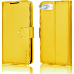 iPhone SE 2022 5G / 2020, iPhone 8/7/6 Leather Wallet Case, Flip Case Cover, Card Holder, Stand, Wrist Strap - PU Leather, Magnetic Closure Case