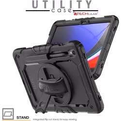 [UTILITY Case] Full Body Shockproof Case with Stand, Hand & Shoulder Strap for Samsung Galaxy Tab S9 11" (SM-X710 / SM-X716 Series)