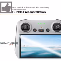 [3 Pack] GLASS Protector for DJI RC / DJI RC 2 Controller, Full Coverage Tempered Glass Screen Protector Cover for DJI RC display of DJI Mini 3 Pro