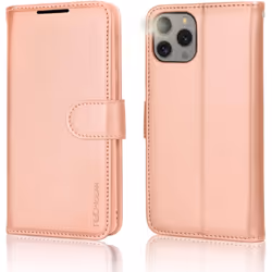 Appple iPhone 15 Pro Max Leather Wallet Case, Flip Protective Case Cover with Wallet Card Holder, Stand and Wrist Strap PU Leather Case