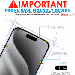 [2 Pack] GLASS Edition for iPhone 15 Pro 6.1", Tempered Glass Screen Protectors Cover [9H Hardness] [Crystal Clarity] [Scratch-Resistant] [No-Bubble]