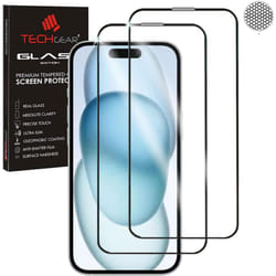 [2 Pack] 3D GLASS Edition for iPhone 15 [FULL Screen Adhesion] & [Full Coverage] Tempered Glass Screen Protector Guard Cover for iPhone 15 6.1"