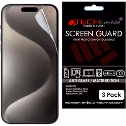 [3 Pack] Matte Screen Protectors for iPhone 15 Pro Max - ANTI GLARE / MATTE Screen Protectors With Cleaning Cloth & Applicati ...