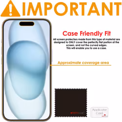 [5 Pack] Screen Protectors for iPhone 15 Plus - CLEAR LCD Screen Protector Film Guard Covers with Cleaning Cloth & Application Card