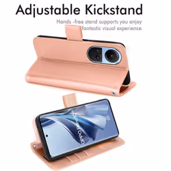 [Leather Wallet Case] Protective Cover with Cash & Card Holder, Stand and Wrist Strap For Oppo Reno 10 5G