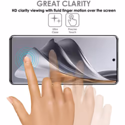[3 Pack] Case Friendly Screen Protector [Bubble Free] [FULL Screen Coverage] HD Clear Flexible TPU Film For Oppo Reno10 5G