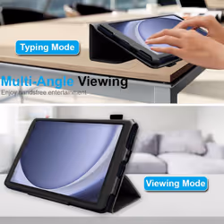 [Folio Case] Smart Cover Stand with Auto Sleep/Wake & Hand Strap for Samsung Galaxy Tab A9 8.7" (SM-X110 / SM-X115)