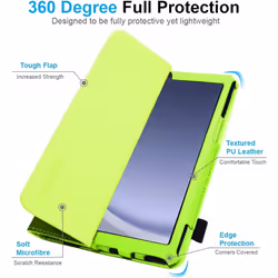[Folio Case] Smart Cover Stand with Auto Sleep/Wake & Hand Strap for Samsung Galaxy Tab A9 8.7" (SM-X110 / SM-X115)