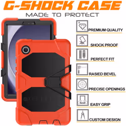 [G-SHOCK Case] Heavy Duty Long Survival Screen Protector Case for Samsung Galaxy Tab A9 8.7" (SM-X110 / SM-X115)