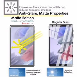 Samsung Galaxy Tab A9 8.7" (SM-X110 / SM-X115) Anti Glare, Matte Tempered Glass Screen Protectors