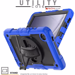 Full Body Shockproof Case with Stand, Hand & Shoulder Strap for Samsung Galaxy Tab A9 8.7" (SM-X110 / SM-X115)