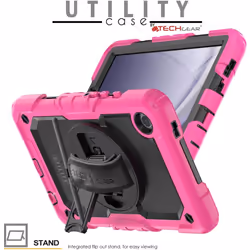 [UTILITY Case] Full Body Shockproof Case with Stand, Hand & Shoulder Strap for Samsung Galaxy Tab A9 8.7" (SM-X110 / SM-X115)