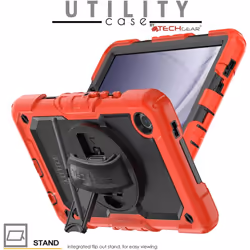 [UTILITY Case] Full Body Shockproof Case with Stand, Hand & Shoulder Strap for Samsung Galaxy Tab A9 8.7" (SM-X110 / SM-X115)