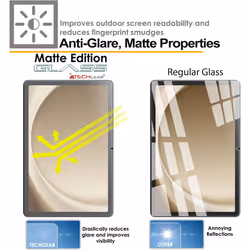 Samsung Galaxy Tab A9 Plus 11" (SM-X210 / SM-X215) Anti Glare, Matte Tempered Glass Screen Protectors