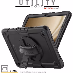 [UTILITY Case] Full Body Shockproof Case with Stand, Hand & Shoulder Strap for Samsung Galaxy Tab A9 Plus 11" (SM-X210 / SM-X215)