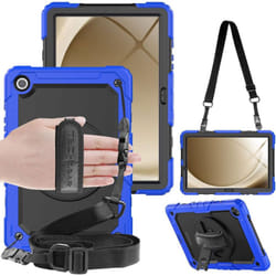 [UTILITY Case] Full Body Shockproof Case with Stand, Hand & Shoulder Strap for Samsung Galaxy Tab A9 Plus 11" (SM-X210 / SM-X215)