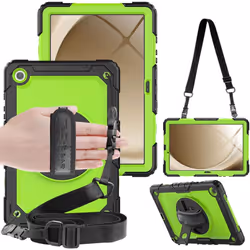 [UTILITY Case] Full Body Shockproof Case with Stand, Hand & Shoulder Strap for Samsung Galaxy Tab A9 Plus 11" (SM-X210 / SM-X ...