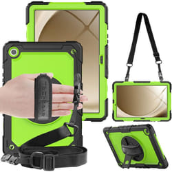 [UTILITY Case] Full Body Shockproof Case with Stand, Hand & Shoulder Strap for Samsung Galaxy Tab A9 Plus 11" (SM-X210 / SM-X215)