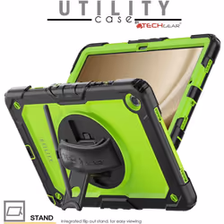 [UTILITY Case] Full Body Shockproof Case with Stand, Hand & Shoulder Strap for Samsung Galaxy Tab A9 Plus 11" (SM-X210 / SM-X215)