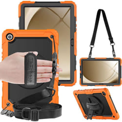 [UTILITY Case] Full Body Shockproof Case with Stand, Hand & Shoulder Strap for Samsung Galaxy Tab A9 Plus 11" (SM-X210 / SM-X215)