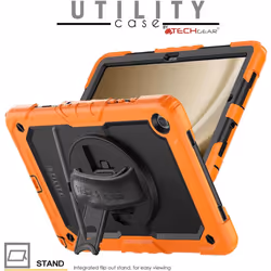 [UTILITY Case] Full Body Shockproof Case with Stand, Hand & Shoulder Strap for Samsung Galaxy Tab A9 Plus 11" (SM-X210 / SM-X215)