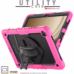 [UTILITY Case] Full Body Shockproof Case with Stand, Hand & Shoulder Strap for Samsung Galaxy Tab A9 Plus 11" (SM-X210 / SM-X215)