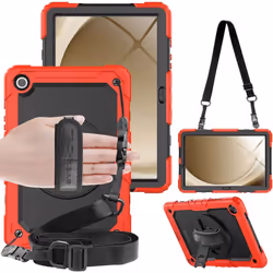 [UTILITY Case] Full Body Shockproof Case with Stand, Hand & Shoulder Strap for Samsung Galaxy Tab A9 Plus 11" (SM-X210 / SM-X ...