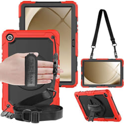 [UTILITY Case] Full Body Shockproof Case with Stand, Hand & Shoulder Strap for Samsung Galaxy Tab A9 Plus 11" (SM-X210 / SM-X215)