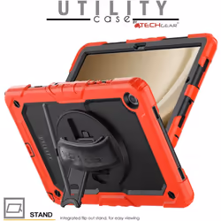 [UTILITY Case] Full Body Shockproof Case with Stand, Hand & Shoulder Strap for Samsung Galaxy Tab A9 Plus 11" (SM-X210 / SM-X215)