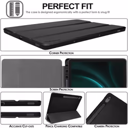 [Smart Case] Slim Stand Cover with Auto Sleep/Wake for Samsung Galaxy Tab S9 FE 10.9" (SM-X510, SM-X516 Series)