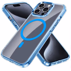 [Mag Fusion] Shockproof, Anti-Scratch, Slim & Light, Gel Bumper & Clear Hard Back Compatible with MagSafe Case Cover for iPho ...