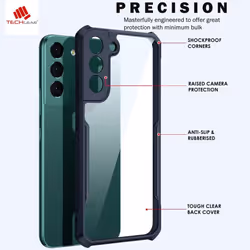[Fusion Armour] Premium Hybrid Tough Rugged Protective Bumper Case Heavy Duty Protection with Clear Back For Samsung Galaxy S24 5G