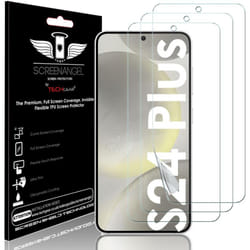 [3 Pack] Case Friendly Screen Protector [Bubble Free] [FULL Screen Coverage] HD Clear Flexible TPU Film For Samsung Galaxy S24 Plus
