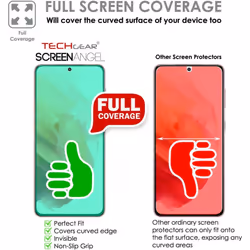 [3 Pack] Case Friendly Screen Protector [Bubble Free] [FULL Screen Coverage] HD Clear Flexible TPU Film For Samsung Galaxy S24 Plus