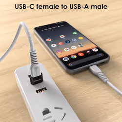 USB C to USB C Charger Cable 60W STRONG Cable Fast Charging Data Lead for iPhone 15, iPad Pro, Samsung S24, Pixel 8 - 6Pack 0.3M+1M+2M+3M+2x Adapter