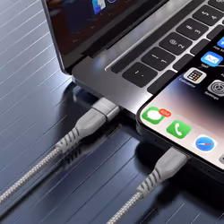 USB C to USB C Charger Cable 60W (1M+1M+Adapter) STRONG Cable Fast Charging Data Lead iPhone 15, iPad Pro 12.9 2022, MacBook Pro, Samsung S24/A15/A25